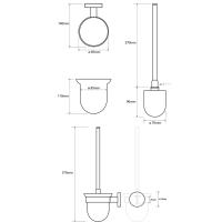 Sapho X-ROUND WC kefa závesná, mliečne sklo, chróm XR303