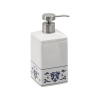 Gedy CIXI dávkovač mydla na postavenie, porcelán, biela/modrá CX8189