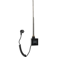 Sapho KTX vykurovacia tyč s termostatom, 600 W, čierna mat KTX-B-600