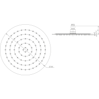 Sapho SLIM hlavová sprcha, priemer 250mm, nerez lesk MS574