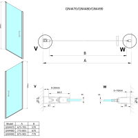 Gelco LORO sprchové dvere 900mm, číre sklo GN4490
