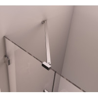 Polysan FORTIS EDGE sprchové dvere do niky 1000mm, číre sklo, pravé FL1610R