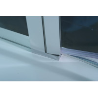 Polysan ZOOM LINE štvrťkruhová sprchová zástena 900x900mm, číre sklo, ľavá ZL2615L