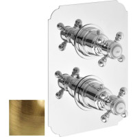 Sapho SASSARI podomietková sprchová termostatická batéria, 2 výstupy, bronz SR392BR