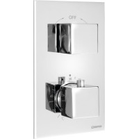 Sapho LATUS podomietková sprchová termostatická batéria, box, 2 výstupy, chróm 1102-62