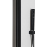 Sapho DIMY sprchový stĺp s termostatickou batériou, čierna mat DM322BL