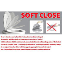 Kerasan FLO WC sedátko, SLIM, Soft Close, biela 319101