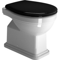 GSI CLASSIC WC sedátko, Soft Close, čierna/chróm MSC87CN20