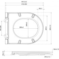 Isvea INFINITY WC sedátko, SLIM, odnímateľné, Soft Close, biela 40KF0200I-S