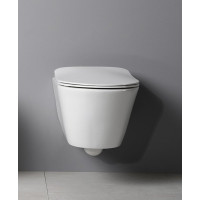 Sapho AVVA závesná WC misa, Rimless, 35, 5x53cm, biela 100314