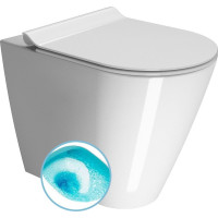 GSI KUBE X WC misa stojaca, Swirlflush, 36x55cm, spodný/zadný odpad, biela ExtraGlaze 941011