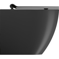 GSI PURA WC misa stojaca, Swirlflush, 36x55cm, spodný/zadný odpad, čierna dual-mat 880326