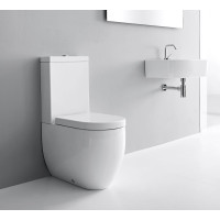 Kerasan FLO WC kombi misa 36x60cm, spodný/zadný odpad, biela 311701