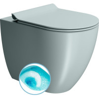GSI PURA WC misa stojaca, Swirlflush, 36x55cm, spodný/zadný odpad, ghiaccio dual-mat 880315