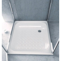 SMAVIT Smaltovaná sprchová vanička, štvorec 70x70x12cm, biela PD70X70
