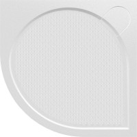 Gelco ARCA sprchová vanička z liateho mramoru, štvrťkruh, 80x80cm, R550 PA558