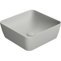 GSI SAND/NUBES keramické umývadlo na dosku 38x38cm, cenere mat 903817