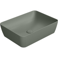 GSI SAND/NUBES keramické umývadlo na dosku 50x38cm, agave mat 903704