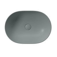 GSI PURA keramické umývadlo na dosku, 50x35cm, agave mat 886004