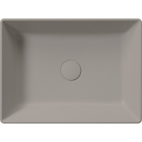 GSI KUBE X keramické umývadlo na dosku, 50x37cm, tortora mat 942905