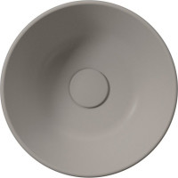 GSI KUBE X keramické umývadlo na dosku, priemer 32cm, tortora mat 943505