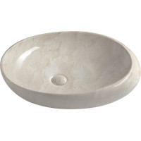 Sapho DALMA keramické umývadlo na dosku 68x44 cm, marfil MM327