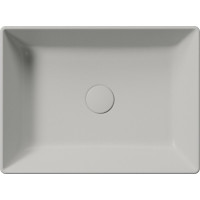 GSI KUBE X keramické umývadlo na dosku, 50x37cm, cenere mat 942917