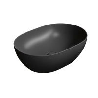 GSI PURA keramické umývadlo na dosku, 50x35cm, čierna mat 886026