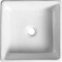 Sapho UBEGA keramické umývadlo na dosku 38x38 cm, biela BH7006