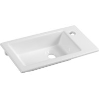 Aqualine ZUNO 50 keramické umývadlo nábytkové 50x25cm, biela 9050