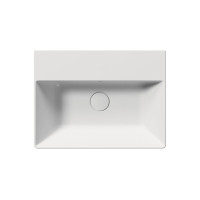 GSI KUBE X keramické umývadlo 50x37cm, bez otvoru, biela mat 9447009