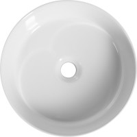 Isvea ROMBO keramické umývadlo na dosku, priemer 36cm, biela 10NF67036