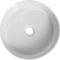 Isvea ION keramické umývadlo na dosku, priemer 36cm, biela 10NF66036