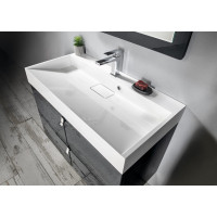 Sapho AMUR umývadlo, liaty mramor, 90x46cm, kryt výpuste, biela 55032