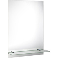 Aqualine Zrkadlo s policou 50x70cm, vrátane závesov 22429-01