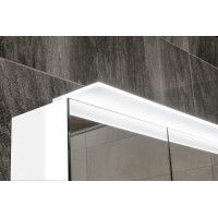 Sapho LINEX galerka s LED osvetlením, 80x70x15cm, dub strieborný LX080-0011