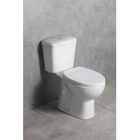 Aqualine MANUEL WC kombi, dvojtlačidlo 3/6l, spodný odpad, biela PS8814