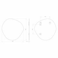 Sapho STEN zrkadlo 80x80cm NA285