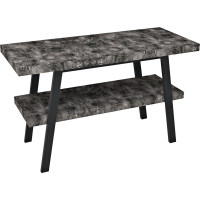 Sapho TWIGA umývadlový stolík 110x72x50 cm, čierna mat/štiepaný kameň VC453-110-9