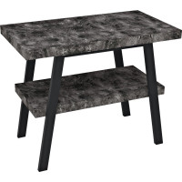 Sapho TWIGA umývadlový stolík 100x72x50 cm, čierna mat/štiepaný kameň VC442-100-9