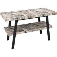 Sapho TWIGA umývadlový stolík 110x72x50 cm, čierna mat/sivý kameň VC453-110-10