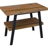Sapho TWIGA umývadlový stolík 100x72x50 cm, čierna mat/old wood VC442-100-8