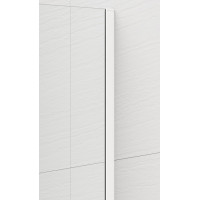Polysan ESCA WHITE MATT jednodielna sprchová zástena na inštaláciu k stene, matné sklo, 900 mm ES1190-03
