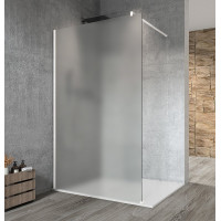 Gelco VARIO WHITE jednodielna sprchová zástena na inštaláciu k stene, matné sklo, 700 mm GX1470GX1015