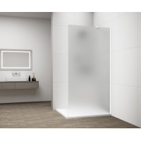 Polysan ESCA WHITE MATT jednodielna sprchová zástena na inštaláciu k stene, matné sklo, 1500 mm ES1115-03