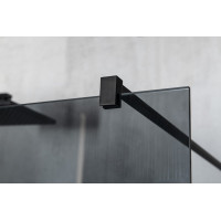 Gelco VARIO BLACK jednodielna sprchová zástena na inštaláciu k stene, číre sklo, 700 mm GX1270GX1014