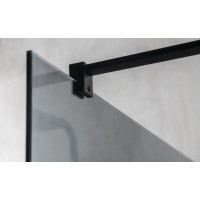 Gelco VARIO BLACK jednodielna sprchová zástena na inštaláciu k stene, číre sklo, 1000 mm GX1210GX1014