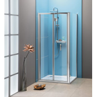 Polysan EASY LINE štvorcový sprchovací kút 900x900mm, skladacie dvere, L/P variant, číre sklo EL1990EL3315