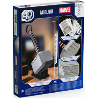 4D BUILD 3D Puzzle Marvel: Tórovo kladivo 87 dielikov