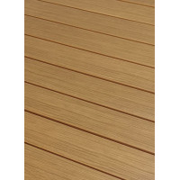 Záhradný stôl ALICE - 130x70 cm - čierny/drevo